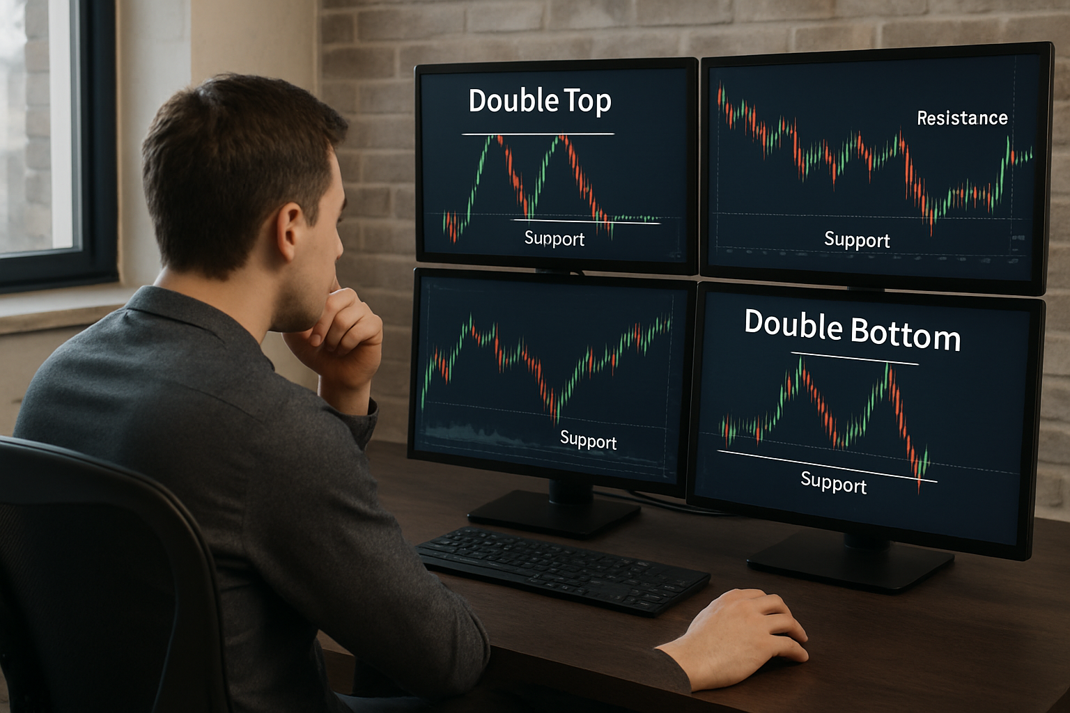 découvrez tout sur les figures double top et double bottom en trading : définitions, interprétations et conseils pour optimiser vos stratégies d'investissement.