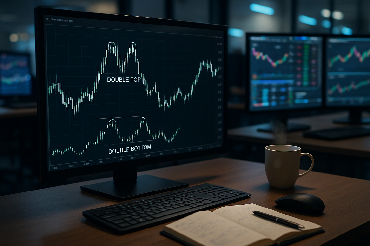découvrez tout ce qu'il faut savoir sur les figures chartistes double top et double bottom en trading : définition, identification, implications et stratégies pour mieux anticiper les mouvements du marché.