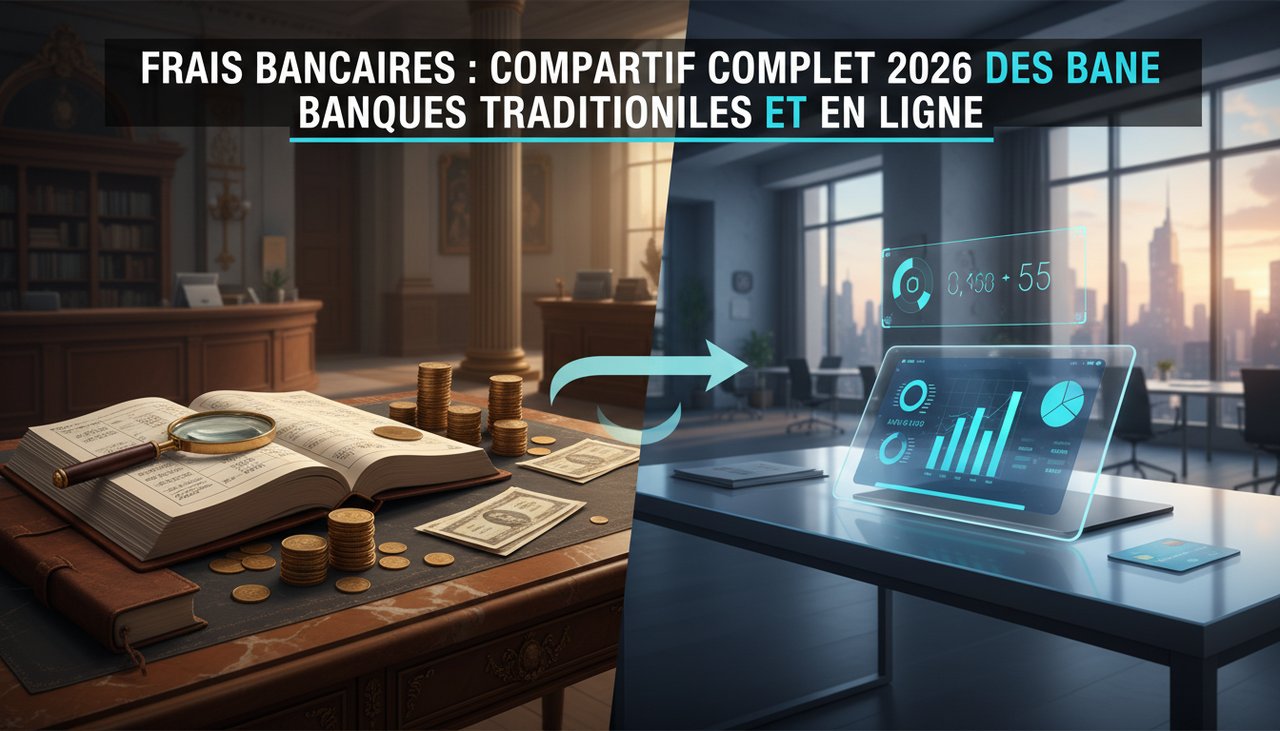 Frais bancaires : comparatif complet 2026 des banques traditionnelles et en ligne