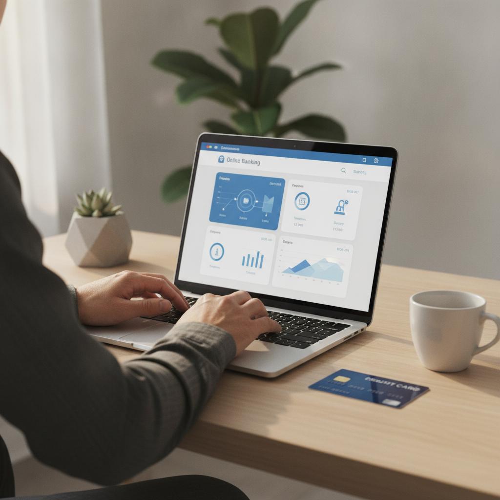 Clôture d'un compte bancaire en ligne depuis un ordinateur portable