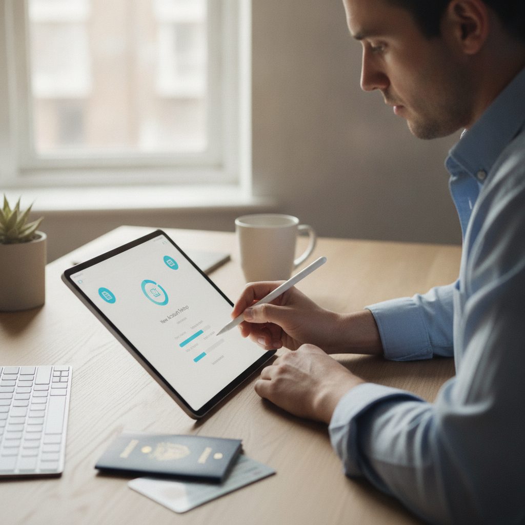 signature electronique pour ouverture de compte joint en banque en ligne