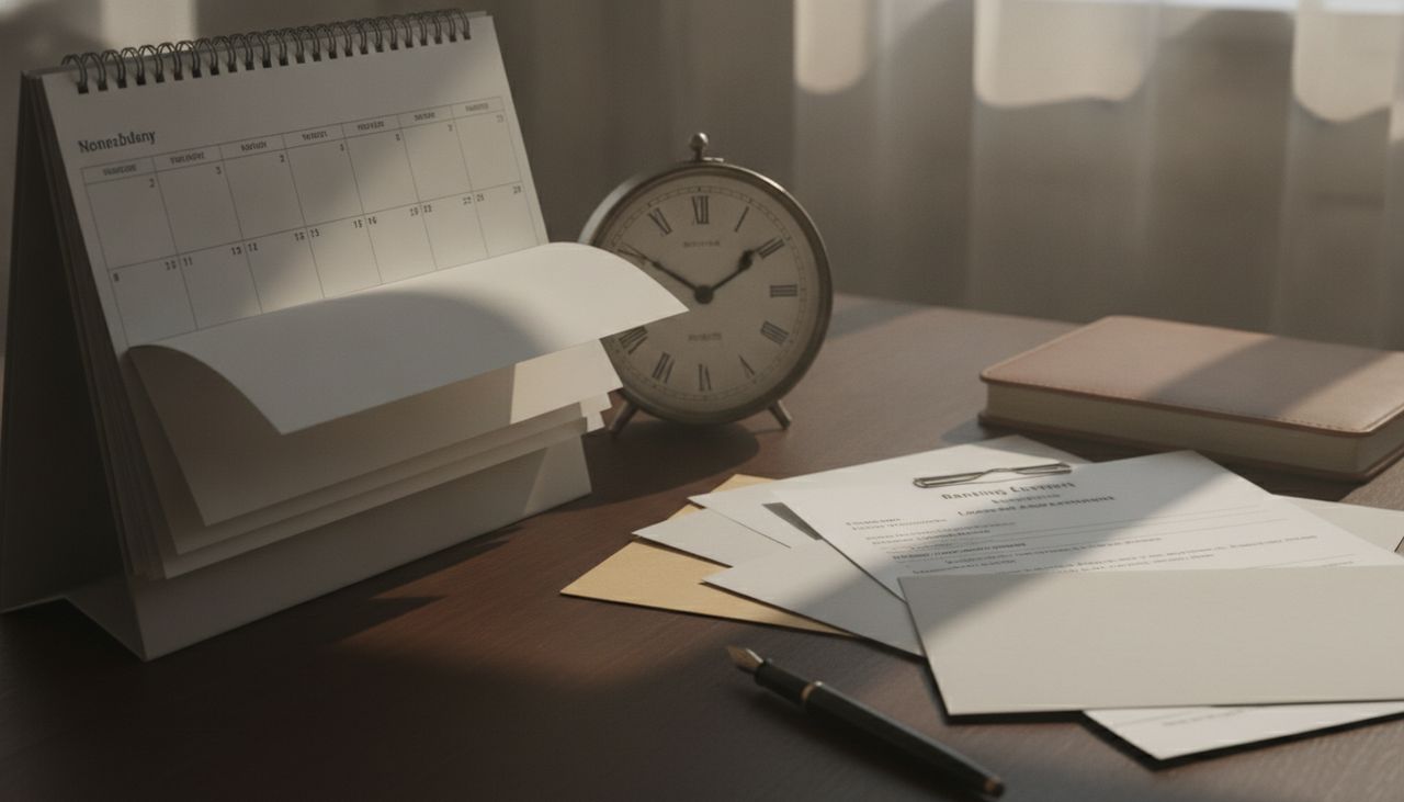 Calendrier et horloge symbolisant le délai d'obtention