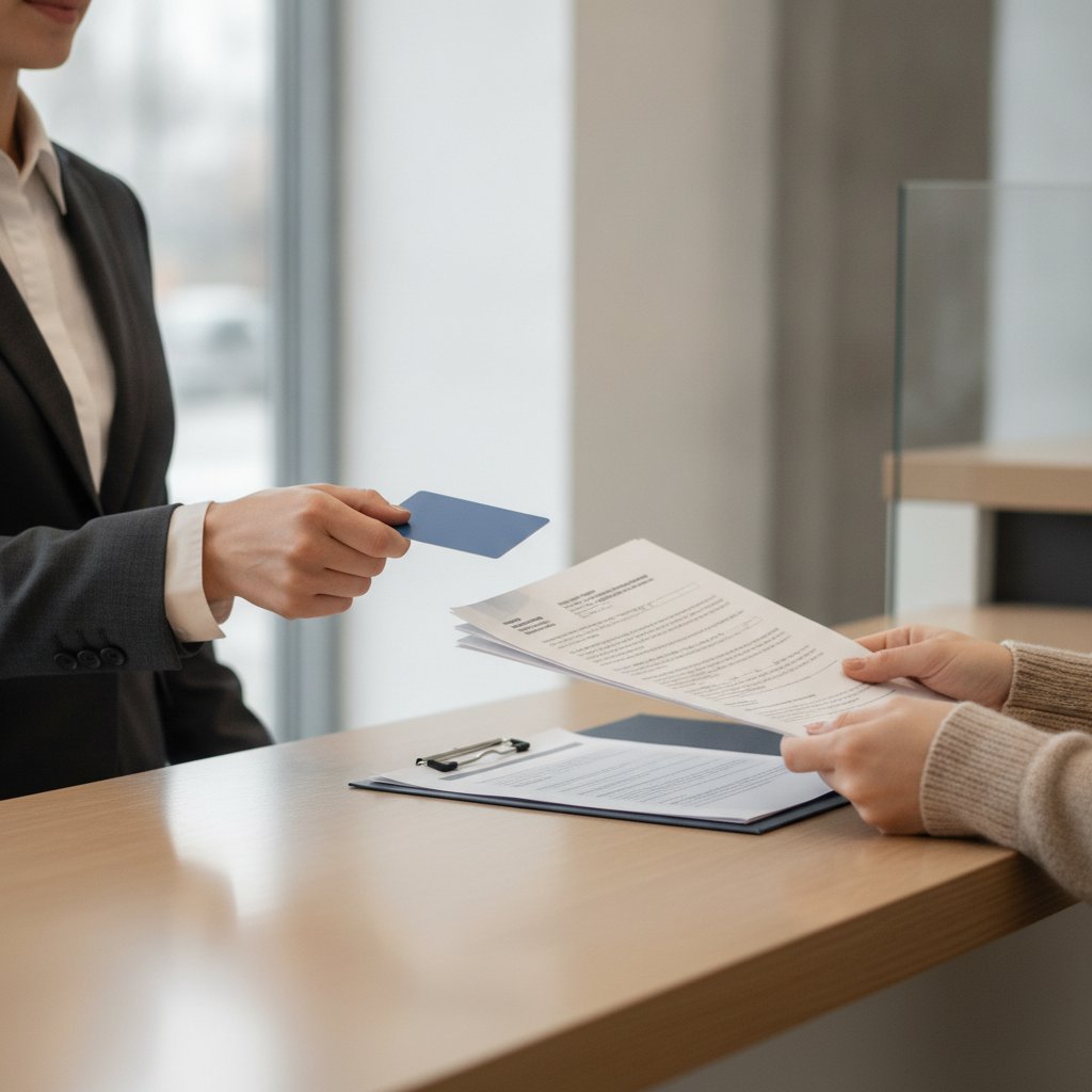 Remise de carte bancaire et documents lors d'un changement de banque