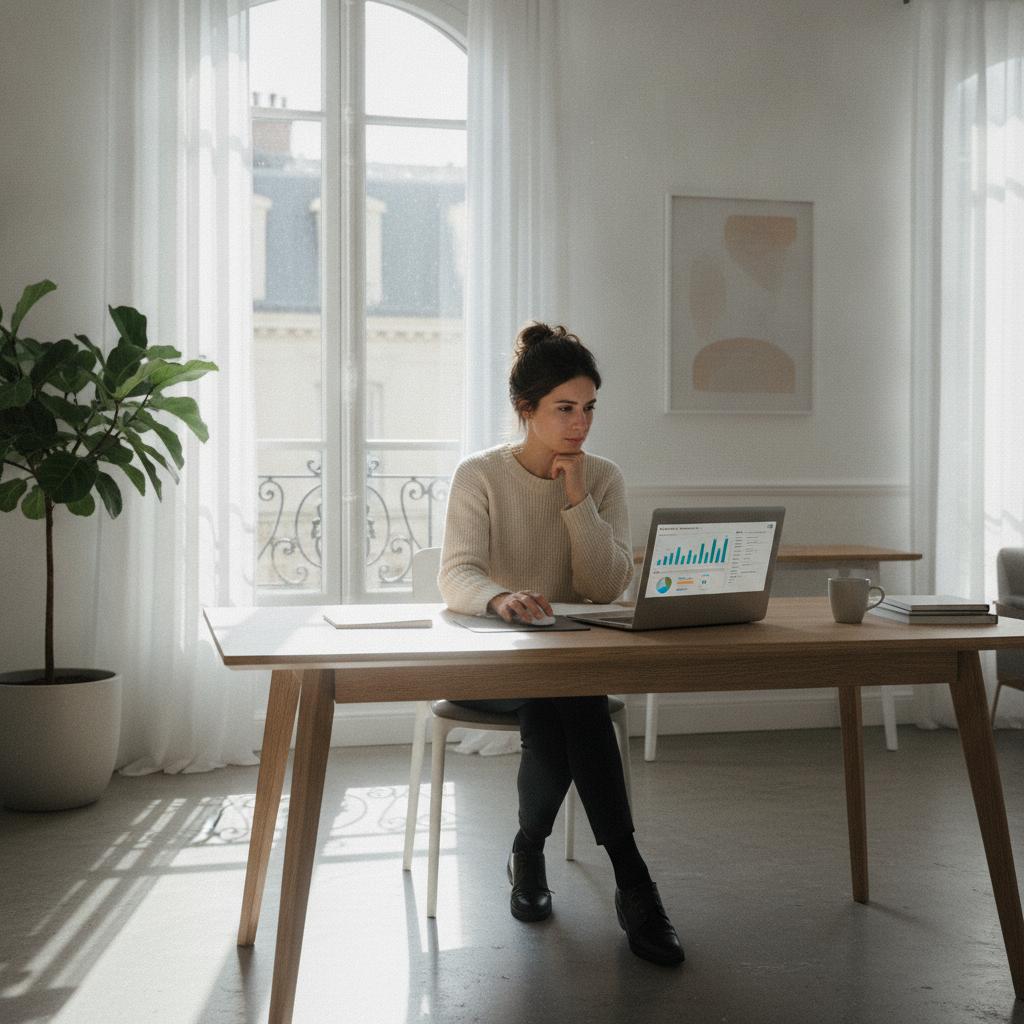 compte pro en ligne : suivi du compte professionnel depuis un ordinateur portable