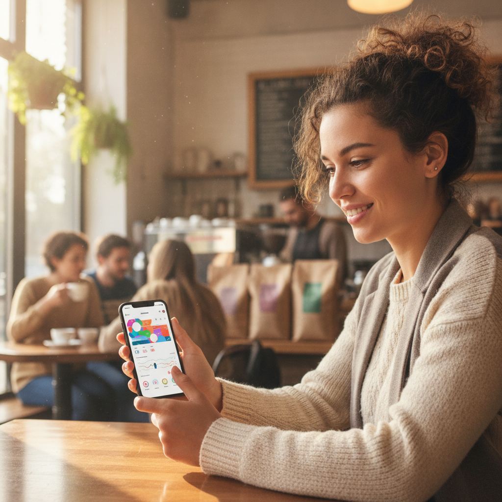 Utilisation d'une application de banque mobile