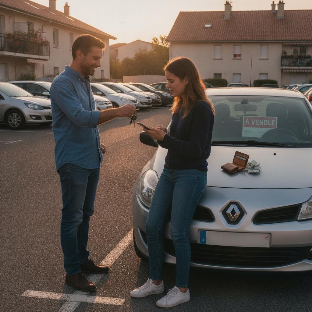Vente d'une voiture entre particuliers réglée par chèque de banque ou virement instantané