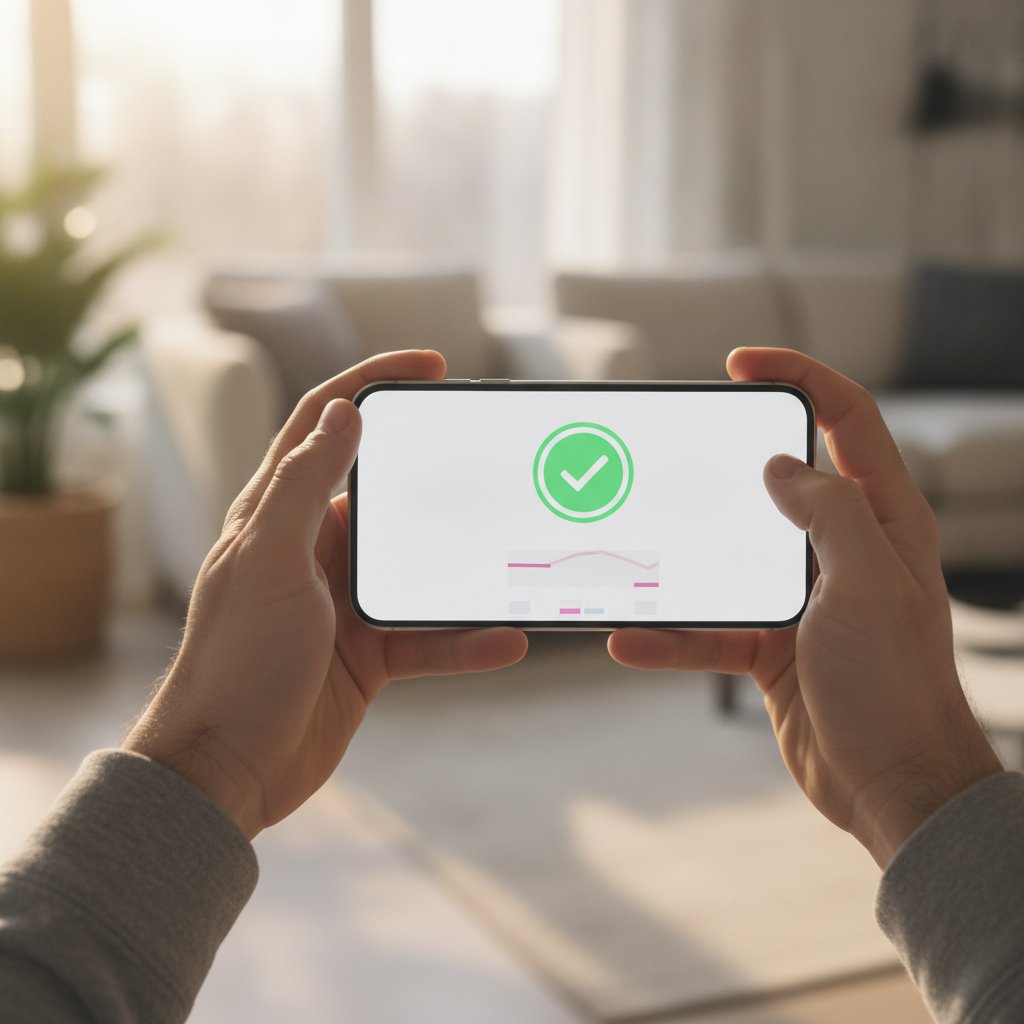 Virement instantane confirme depuis une application bancaire mobile
