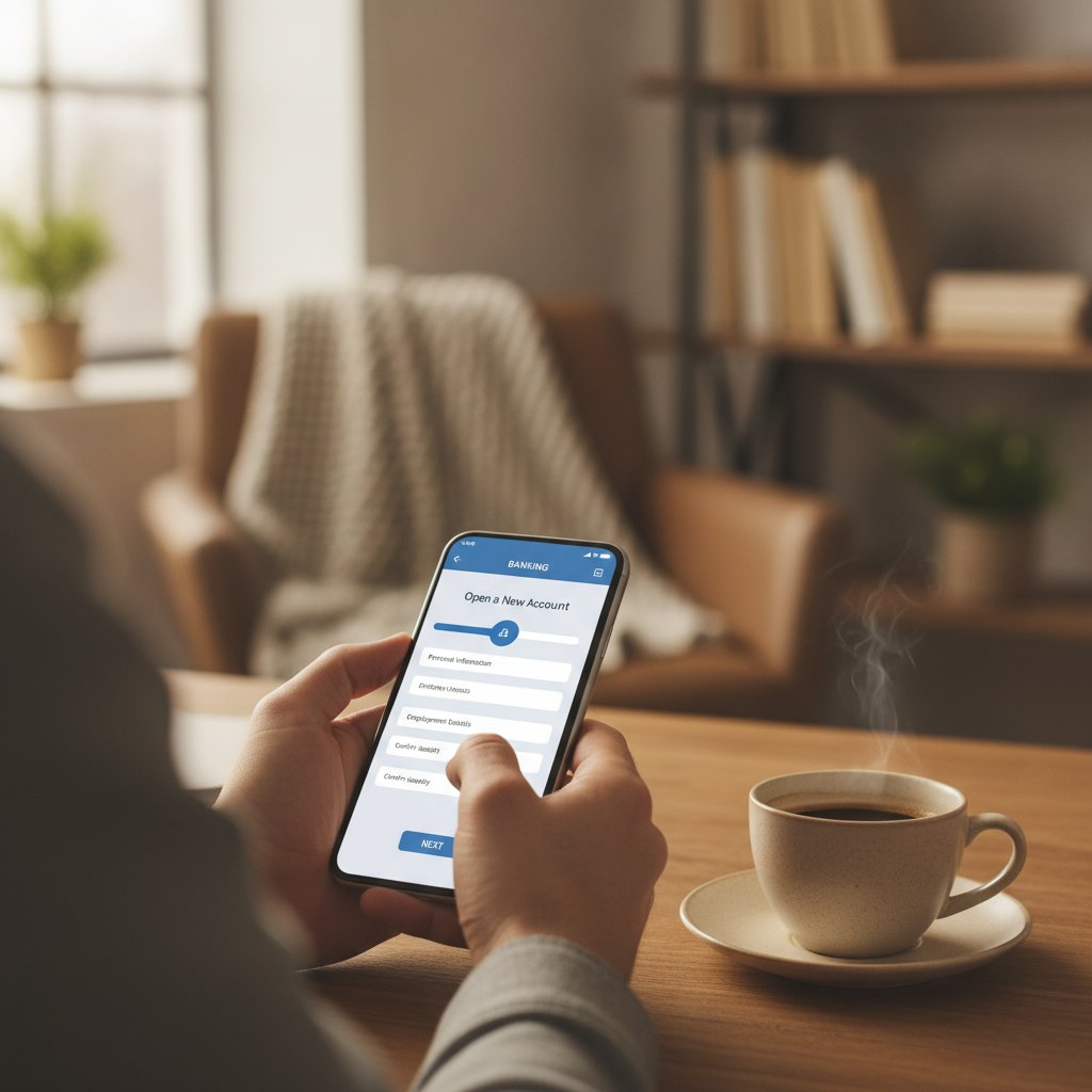 ouverture d'un compte bancaire éthique depuis une application mobile